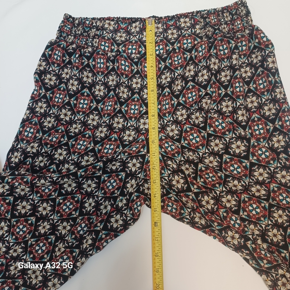 Studio 253 Pant Size 1X Multicolor Patterned Fabric - Picture 8 of 12